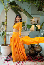 Sunflower Georgette Sequence Lehnga Chunni