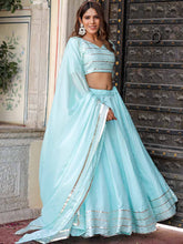 Glorious Silk Fabric with Cotton Lining Gota Lace, Chinon Dupatta Gota Lace Work Lehnga Set