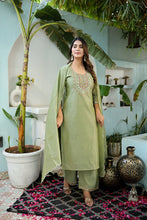 Enchant Chanderi Kurti Pant With Dupatta