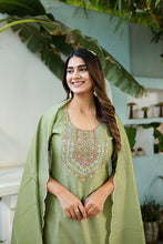 Enchant Chanderi Kurti Pant With Dupatta