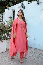 Mystique Chanderi Kurti Pant with Dupatta