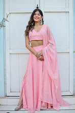 Ethereal Georgette Sequence Work Lehenga Choli