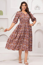 Kalamkari printe dress pure cotton