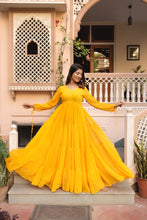 Yellow chiffon tire dress